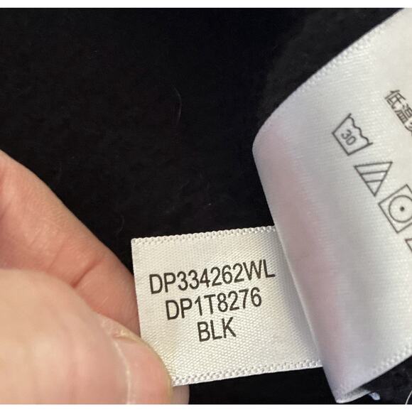 DKNY Sport Sz L Velvet Spellout Rhinestones Ice Waterfall LS Sweatshirt - Picture 6 of 8